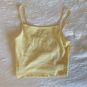 Yellow Crop Top Cami